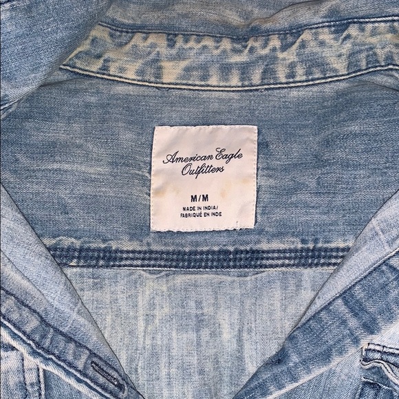 American Eagle Button Down Denim Shirt - Picture 3 of 3